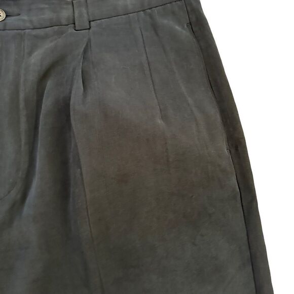 Tommy Bahama ~ Mens Black Silk Shorts ~ size 38 ~ dry cleaned and ready to wear - Picture 4 of 11
